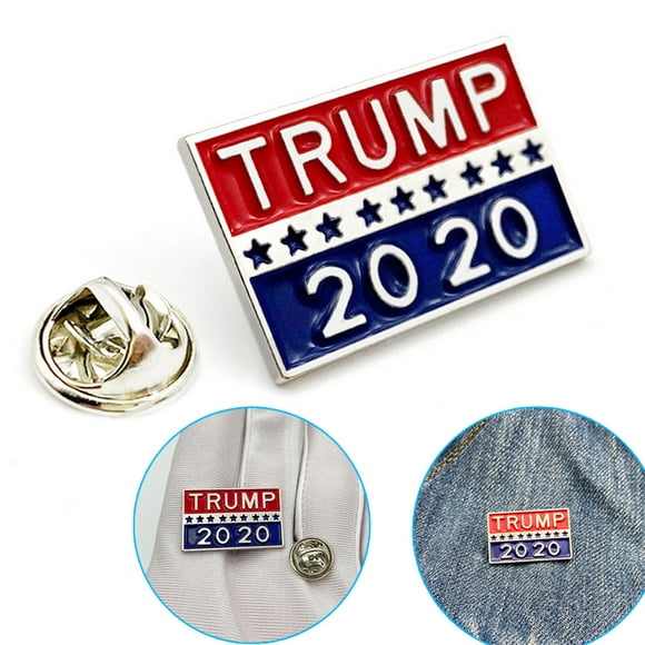 Wholesale Pack of 12 Trump 2020 Oval Campaign Election Bike Hat Cap lapel Pin